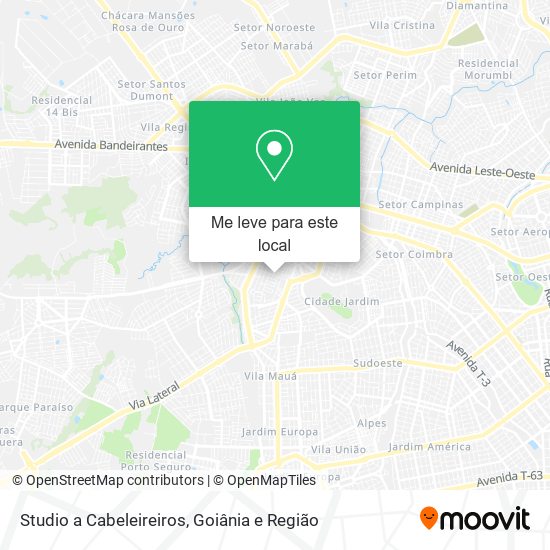 Studio a Cabeleireiros mapa