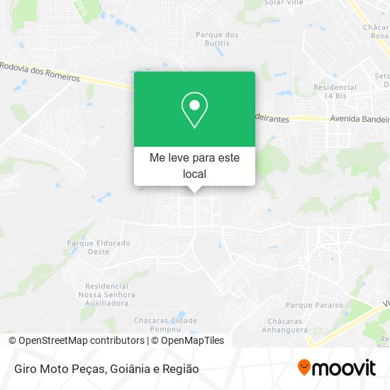 Giro Moto Peças mapa