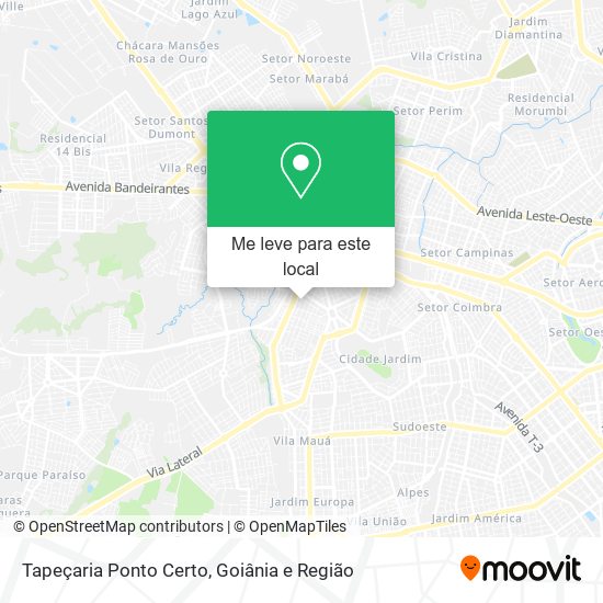 Tapeçaria Ponto Certo mapa