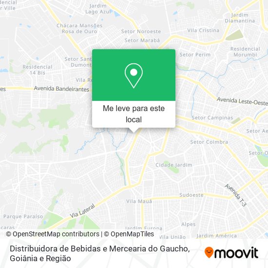 Distribuidora de Bebidas e Mercearia do Gaucho mapa