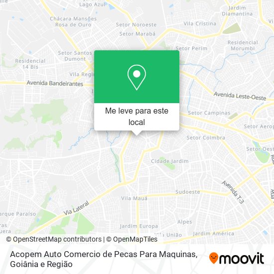 Acopem Auto Comercio de Pecas Para Maquinas mapa