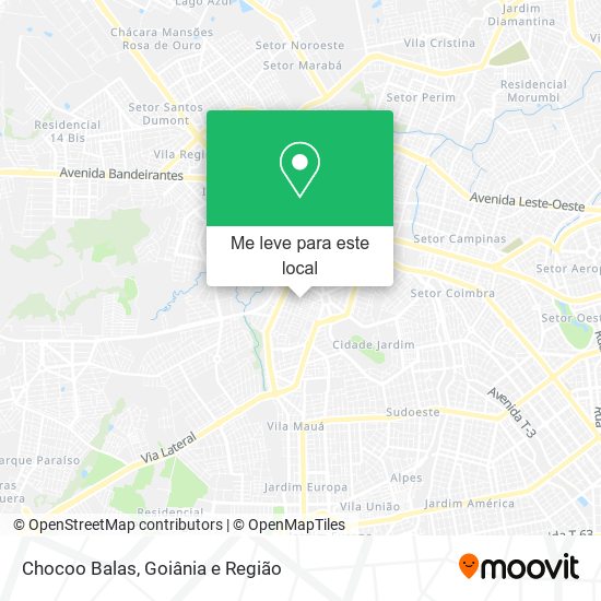 Chocoo Balas mapa