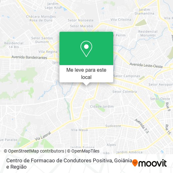 Centro de Formacao de Condutores Positiva mapa