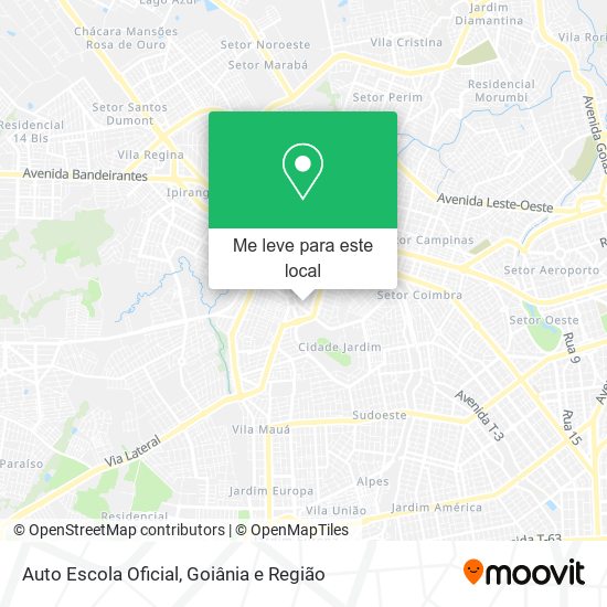 Auto Escola Oficial mapa