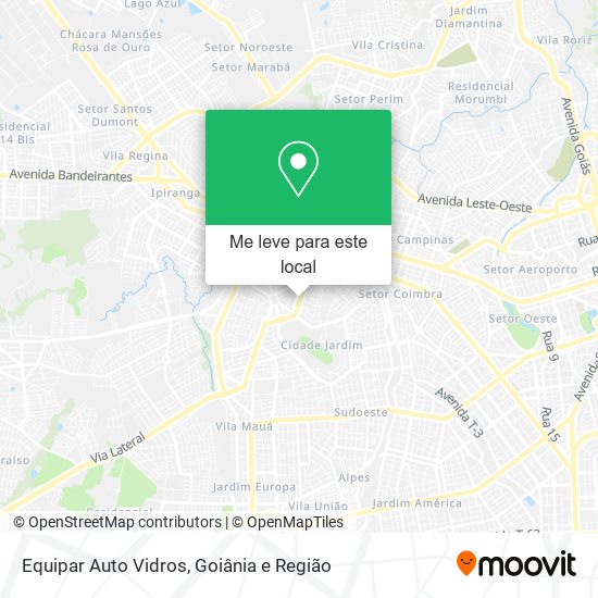 Equipar Auto Vidros mapa