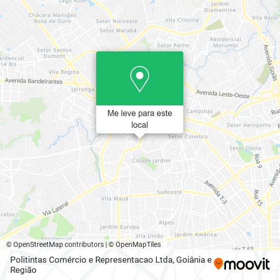 Politintas Comércio e Representacao Ltda mapa