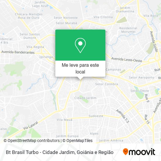 Bt Brasil Turbo - Cidade Jardim mapa