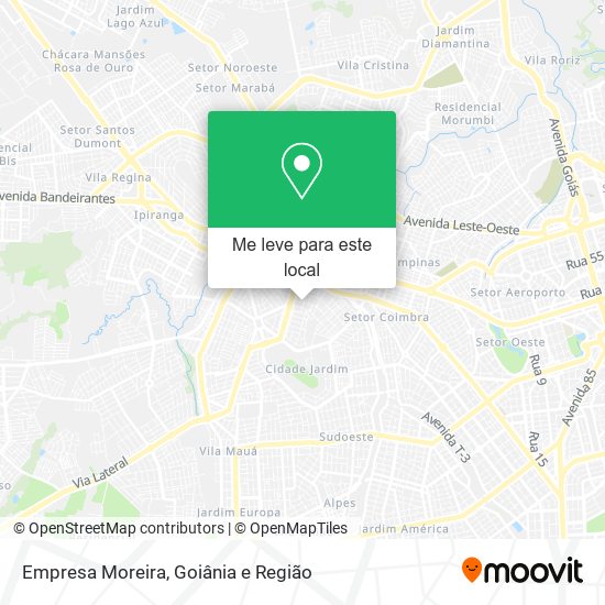 Empresa Moreira mapa