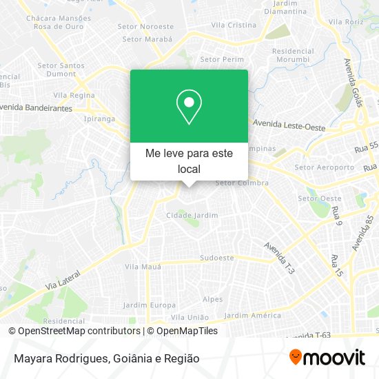 Mayara Rodrigues mapa