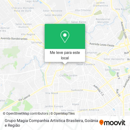 Grupo Magia Companhia Artística Brasileira mapa