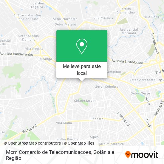 Mcm Comercio de Telecomunicacoes mapa