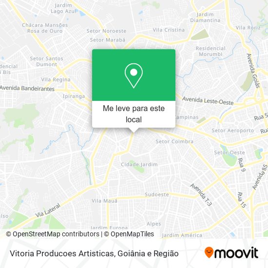 Vitoria Producoes Artisticas mapa