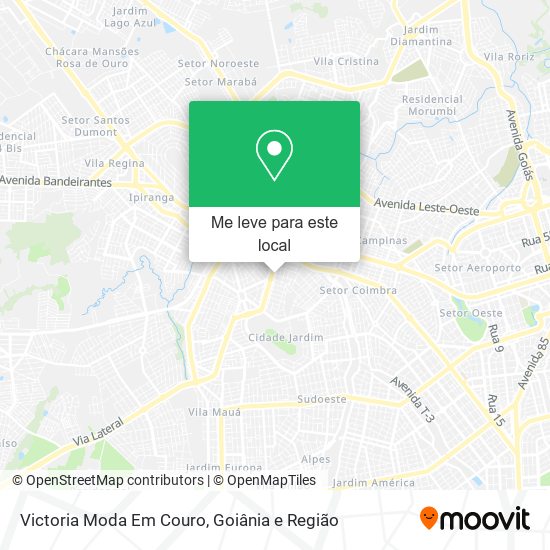 Victoria Moda Em Couro mapa