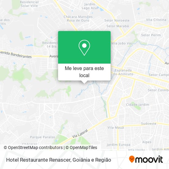 Hotel Restaurante Renascer mapa