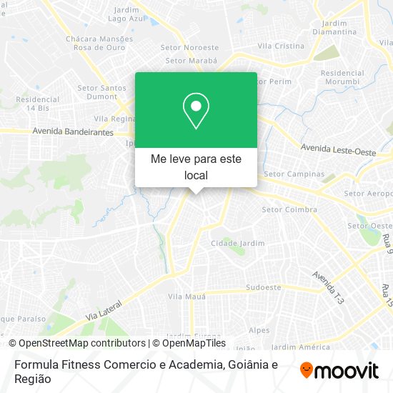 Formula Fitness Comercio e Academia mapa
