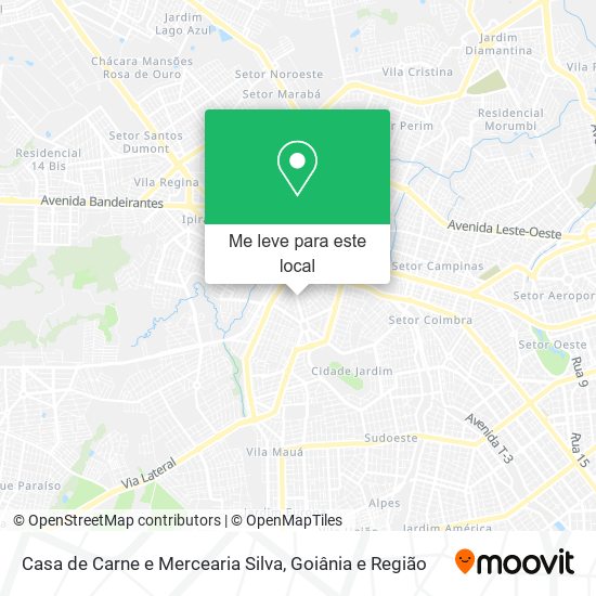 Casa de Carne e Mercearia Silva mapa