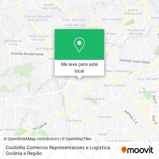 Coutinho Comercio Representacoes e Logistica mapa