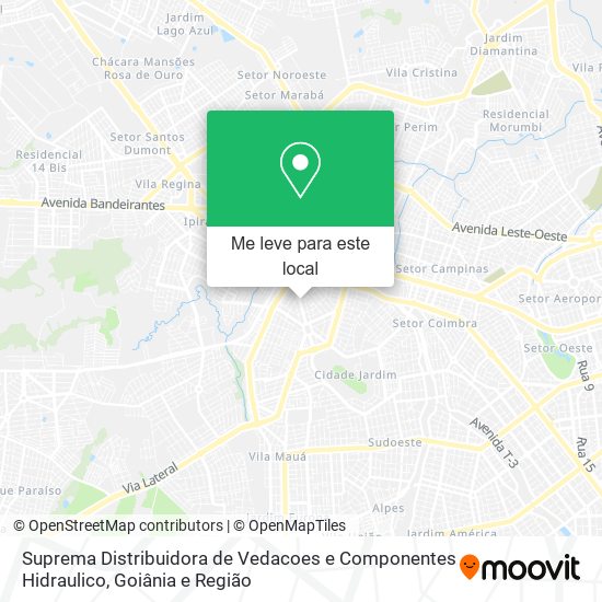 Suprema Distribuidora de Vedacoes e Componentes Hidraulico mapa