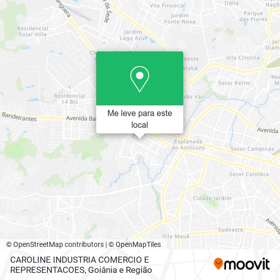 CAROLINE INDUSTRIA COMERCIO E REPRESENTACOES mapa