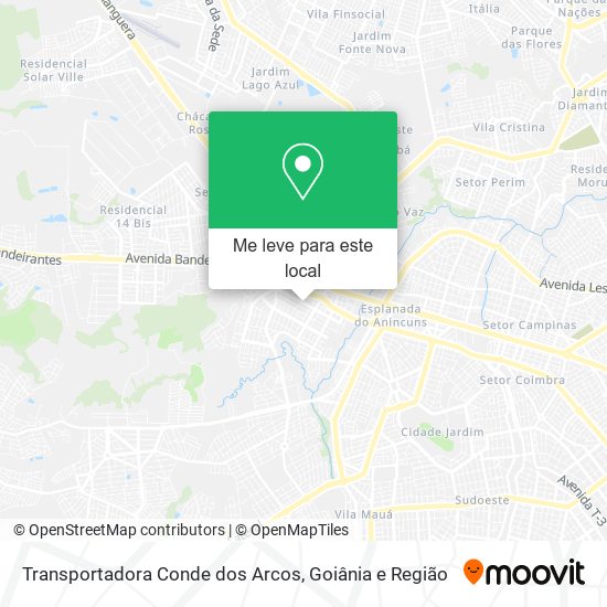 Transportadora Conde dos Arcos mapa