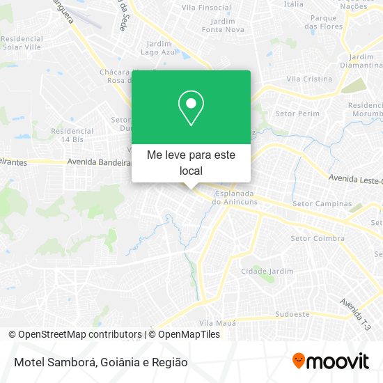 Motel Samborá mapa