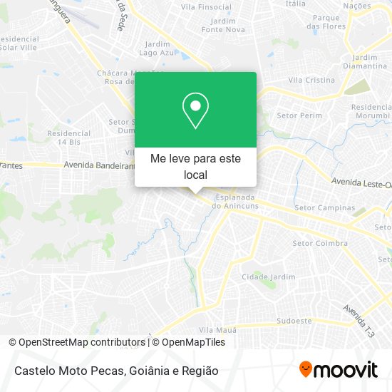 Castelo Moto Pecas mapa