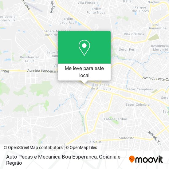 Auto Pecas e Mecanica Boa Esperanca mapa