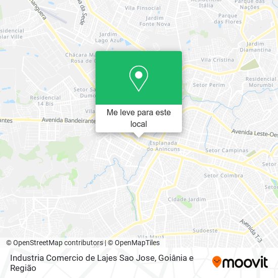 Industria Comercio de Lajes Sao Jose mapa