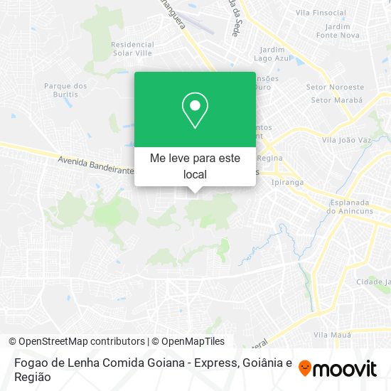 Fogao de Lenha Comida Goiana - Express mapa