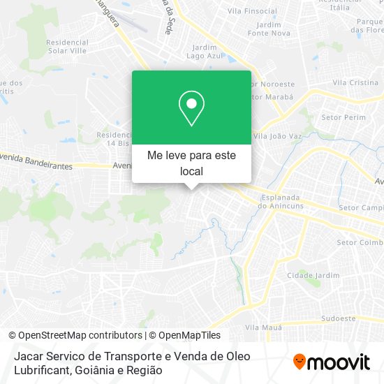 Jacar Servico de Transporte e Venda de Oleo Lubrificant mapa