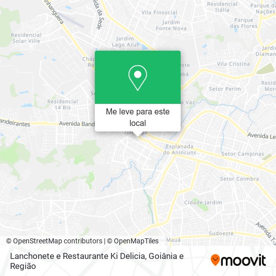 Lanchonete e Restaurante Ki Delicia mapa