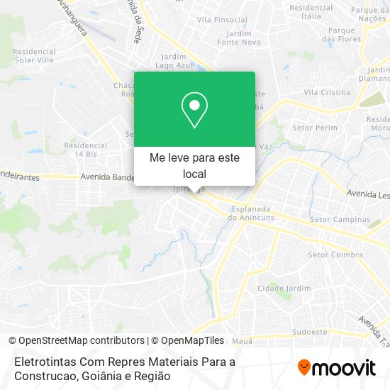 Eletrotintas Com Repres Materiais Para a Construcao mapa