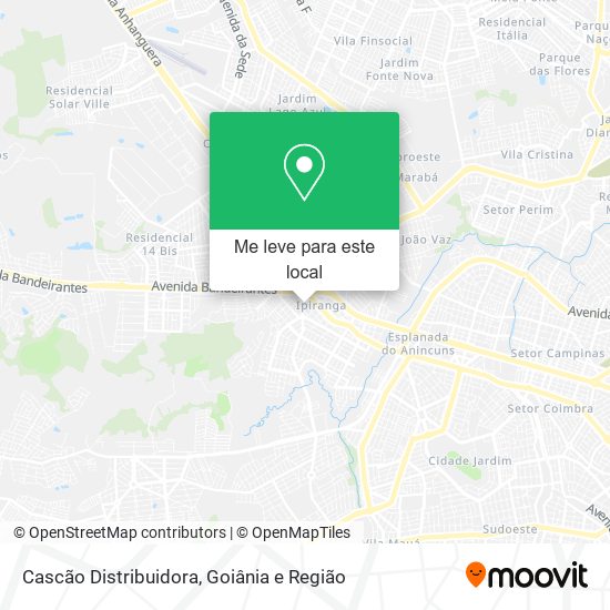Cascão Distribuidora mapa