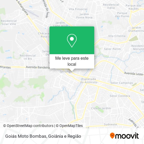 Goiás Moto Bombas mapa