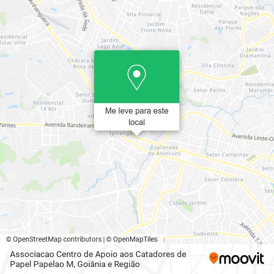 Associacao Centro de Apoio aos Catadores de Papel Papelao M mapa