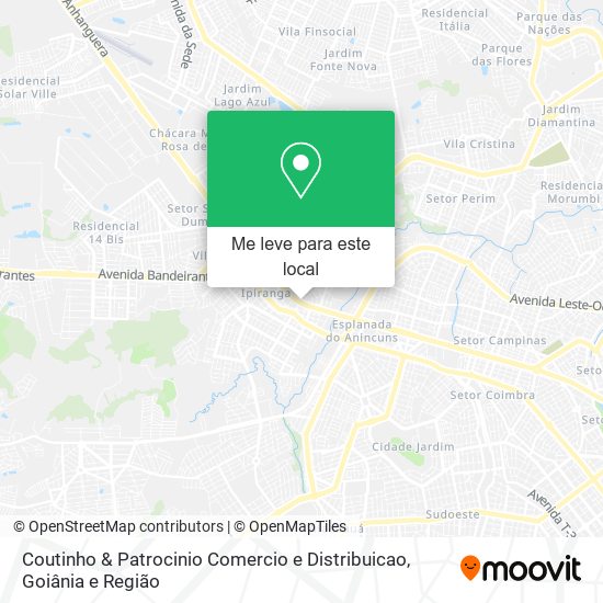 Coutinho & Patrocinio Comercio e Distribuicao mapa