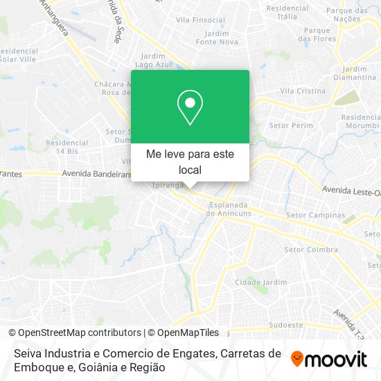 Seiva Industria e Comercio de Engates, Carretas de Emboque e mapa