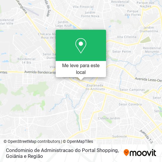 Condominio de Administracao do Portal Shopping mapa