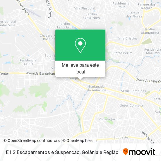 E I S Escapamentos e Suspencao mapa