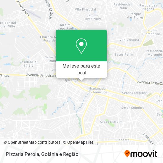 Pizzaria Perola mapa