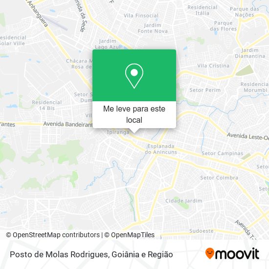 Posto de Molas Rodrigues mapa