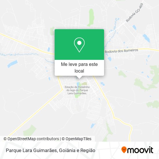 Parque Lara Guimarães mapa