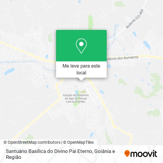 Santuário Basílica do Divino Pai Eterno mapa