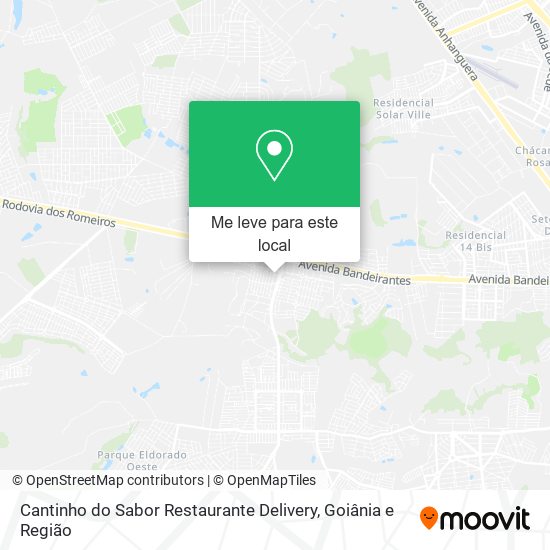Cantinho do Sabor Restaurante Delivery mapa