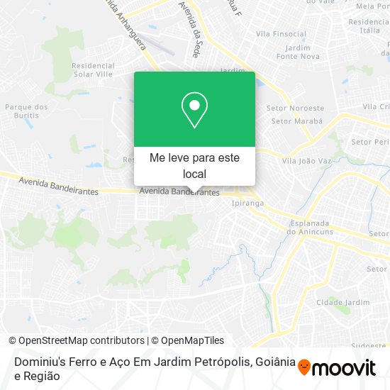 Dominiu's Ferro e Aço Em Jardim Petrópolis mapa
