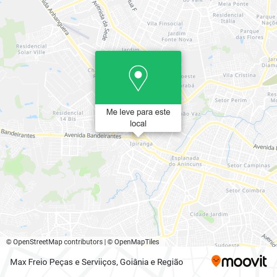 Max Freio Peças e Serviiços mapa