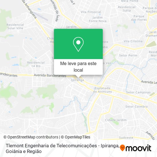 Tlemont Engenharia de Telecomunicações - Ipiranga mapa