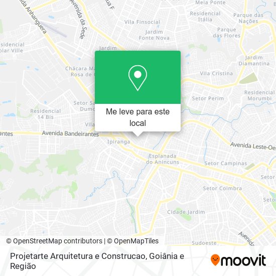 Projetarte Arquitetura e Construcao mapa