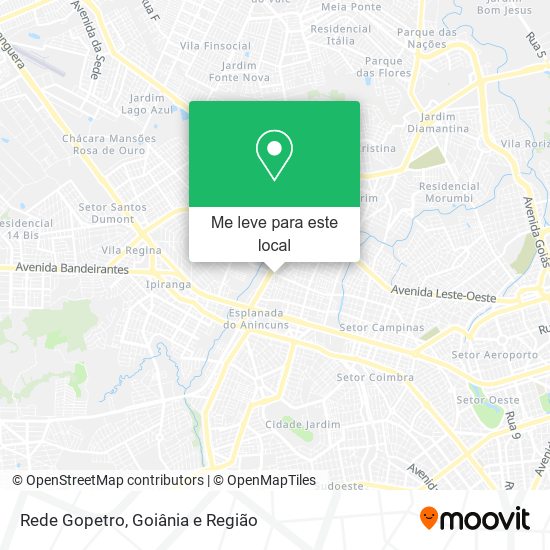 Rede Gopetro mapa