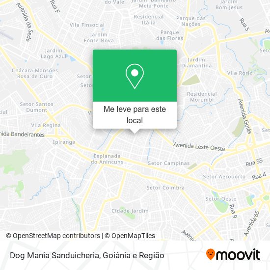 Dog Mania Sanduicheria mapa
